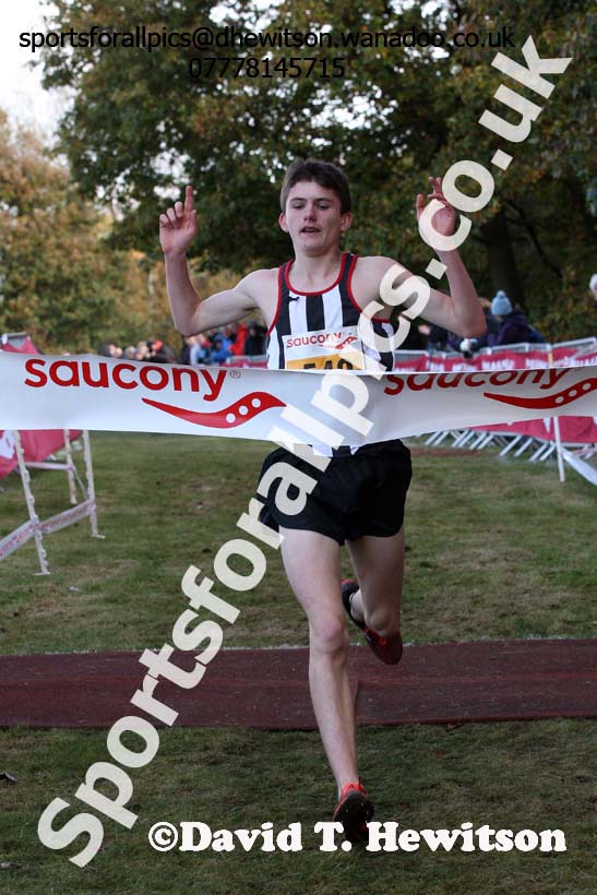 Mens under-17s, 2016 National Cross Country Relays, Berry Hill Park, Mansfield. Photo: David T. Hewitson/Sports for All Pics